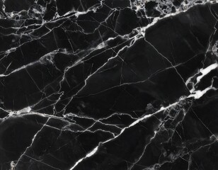 Striking black marble texture with intricate white veining for elegant backgrounds