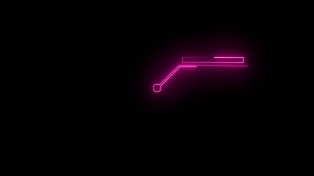 Hud callout rectangle text box neon animation Neon Hud callout rectangle text box animation