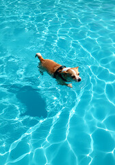 woman swimming in the pool