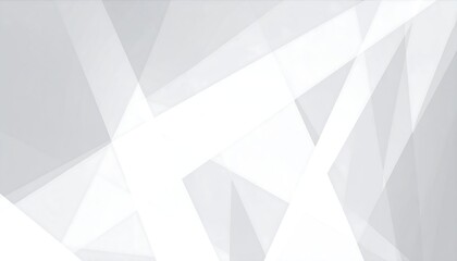 Fototapeta premium Abstract grayscale geometric pattern with overlapping translucent triangles creating a depth effect