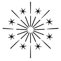 Fototapeta premium Fireworks vector format, perfect for Canadian holiday designs, festive themes, and digital celebration projects.