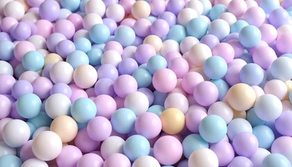 Pastel colored balls