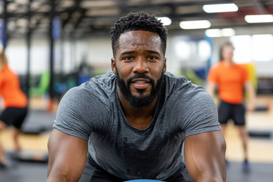 Athlete uses foam roller for muscle recovery in gym setting