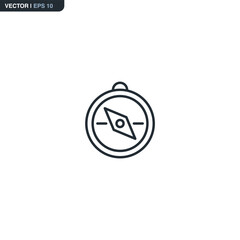 Compass, linear style sign for mobile concept and web design