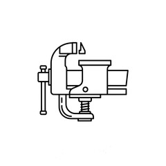 Fototapeta premium Modern vector illustration of an electric meat grinder machine, used in food processing or kitchen preparation.