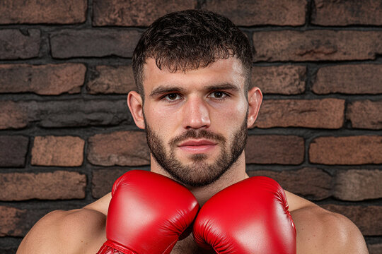 Boxer training with intensity in a gym setting