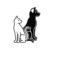 cat and dog together