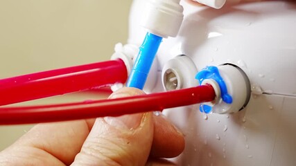 Installing water filter connectors for efficient water flow in your system