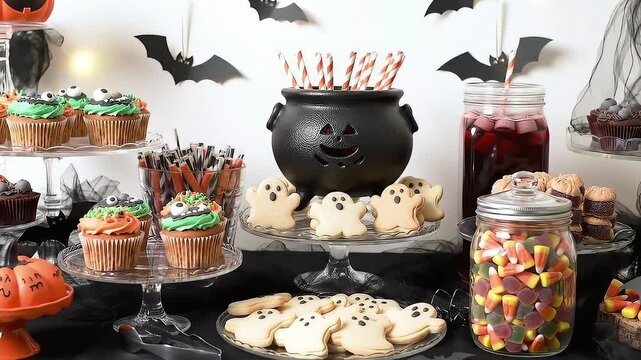 A Fun Halloween Candy Buffet for a Kids' Party | Joyful Celebration