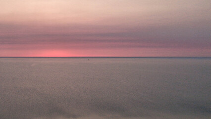 Amazing sunrise ovwer Baltic Sea.
