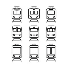 train icon or logo isolated sign symbol vector illustration - Collection of high quality black style vector icons