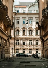 Obraz premium Old street in Budapest