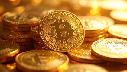 Golden Bitcoin stack