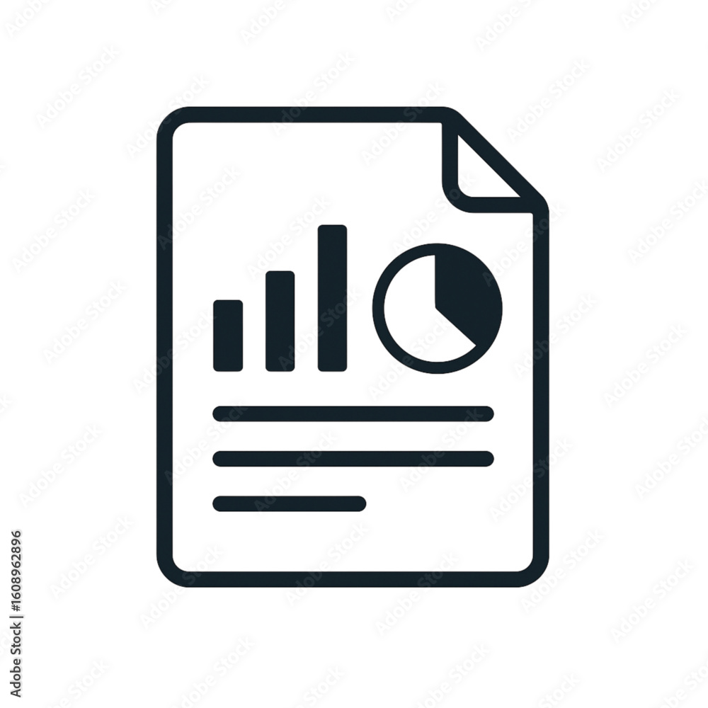 Poster professional business report with charts offers clear data insights for strategic planning and finan