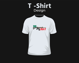 T- Shirt Design with Bangladesh Flag Reveal