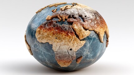 Overhead Minimal Globe High Detail for Geography Teaching Presentation