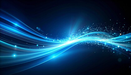 Ethereal video overlay showing blue and teal light streaks with floating dust motes and soft haze. Ideal for dreamy or ambient cinematic edits