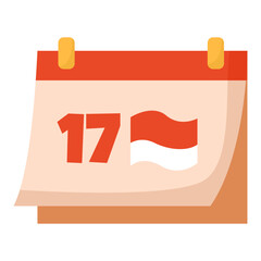 Indonesia Independence Day Calendar August 17th 