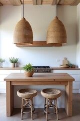 kitchen and dining room