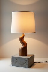 lamp on the table