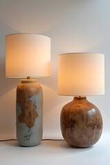lamp on the table