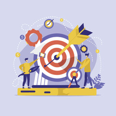 2d vector illustration colorful  business , TRAINING and study work hard successes 
