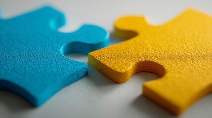 Teamwork Puzzle Pieces Connection Success