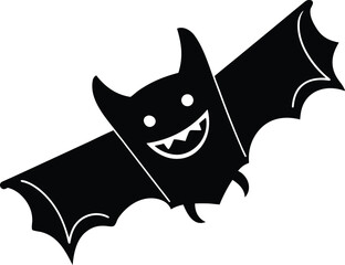 Happy Vampire Cookie Face silhouette