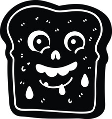 Flying Vampire Bat Icon silhouette