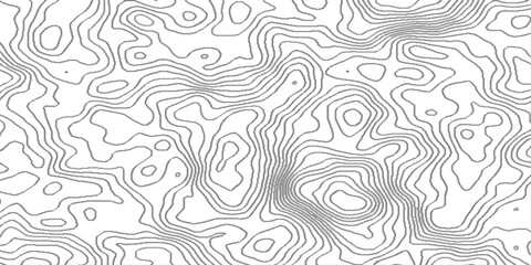 Abstract discovery topographic map banner texture background, dense lines  background of the topographic map, geographic mountain relief Minimal seamless area vector topo paper lines topographic. © world war 5