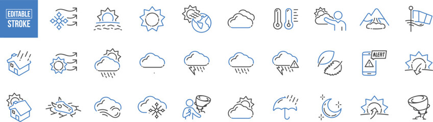 Cloud, Data & Storage Icon Set – Technology, Backup, Internet, Server, Cloud Computing, File, Digital, Upload, Download, Sync, Storage, Vector Icons