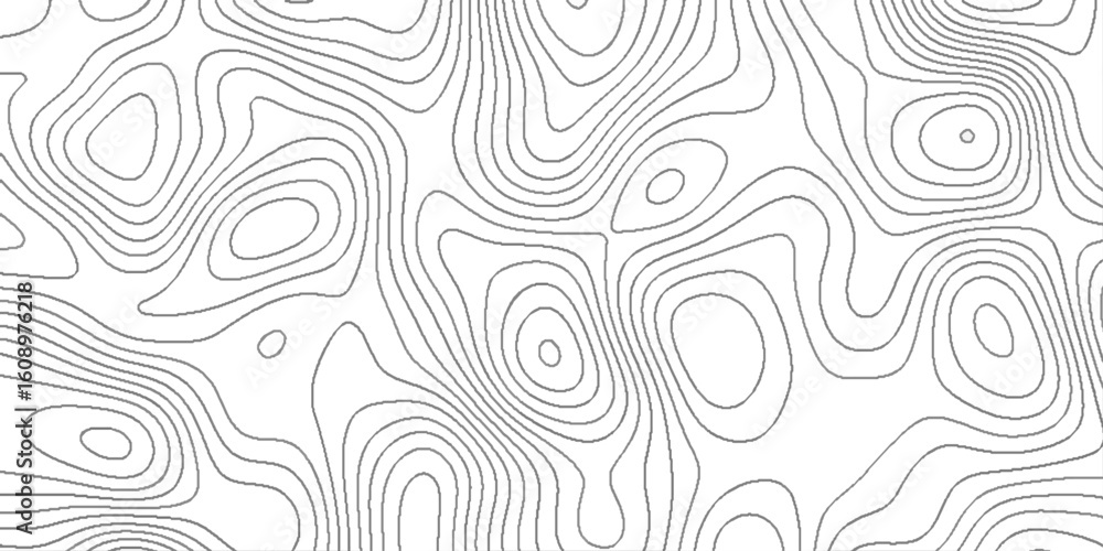 Poster topographic geographic mountain grid terrain map topo pattern wavy white line design, abstract patte