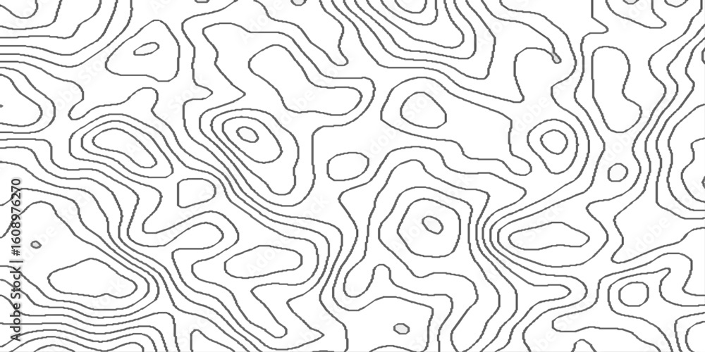 Aufkleber topographic contour lines map seamless pattern, vector natural shadow papercut web topography map sp