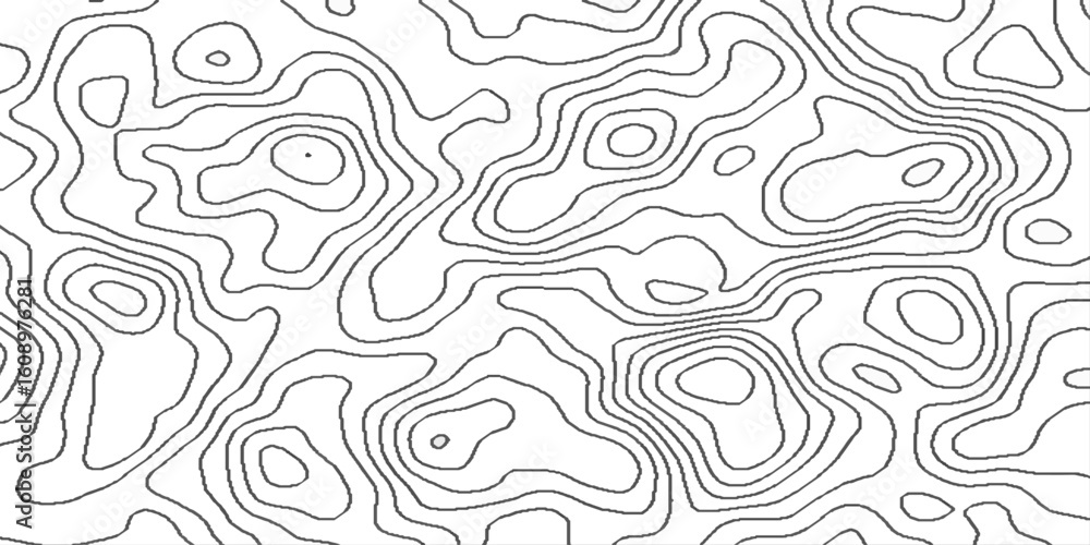 Aufkleber topographic contour lines map seamless pattern, vector natural shadow papercut web topography map sp