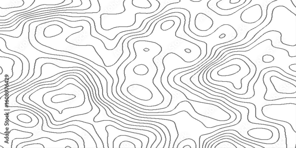 Aufkleber topographic contour lines map seamless pattern, vector natural shadow papercut web topography map sp