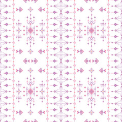 Seamless pink geometric pattern wallpaper illustration  perfect for fabric, textile, and vintage decor