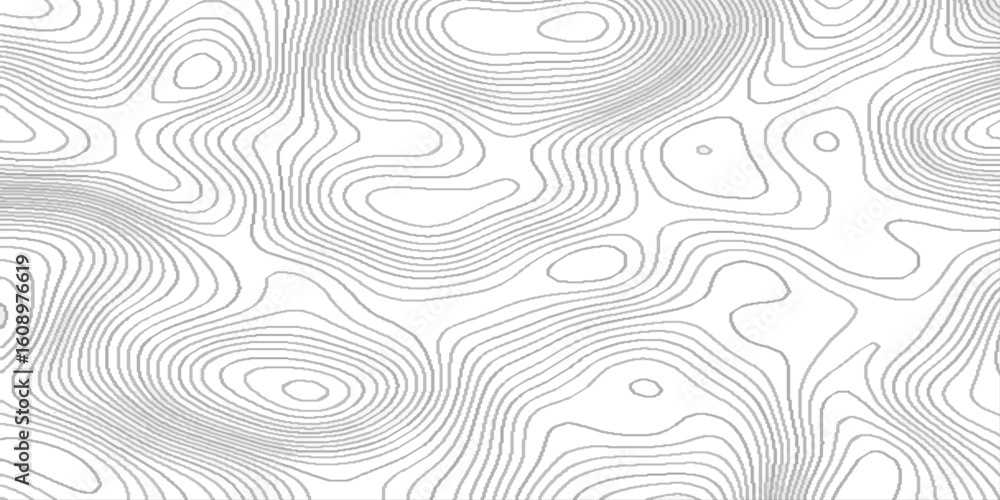 Poster topographic map patterns white wave paper curved reliefs abstract background, contour abstract map r