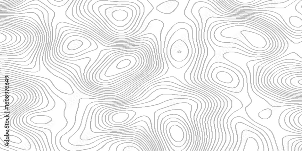 Aufkleber topographic map patterns white wave paper curved reliefs abstract background, contour abstract map r