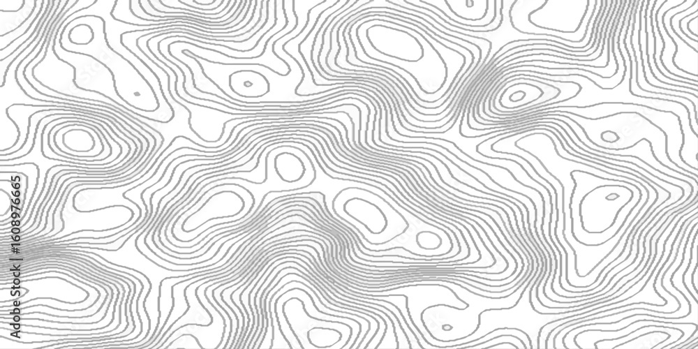 Poster topographic map patterns white wave paper curved reliefs abstract background, contour abstract map r