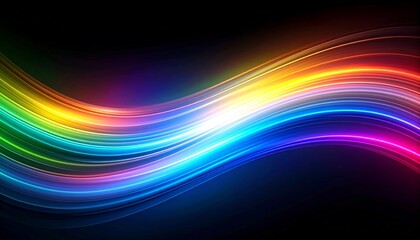 A multicolored light leak overlay with a rolling wave pattern, including subtle lens flare bursts and rainbow gradients moving diagonally
