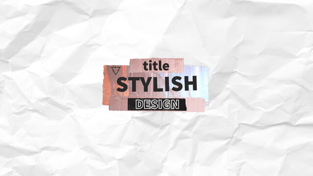 Dynamic Cardboard Title 08