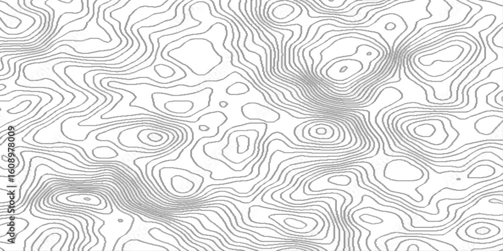 Aufkleber topographic contour lines map seamless pattern, contour maps. topo contour map on white background, 