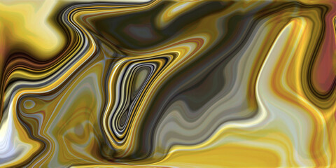 Abstract swirl artwork in gold, brown, black, and gray tones, featuring fluid, wavy lines and rich metallic hues that create a dynamic, mesmerizing visual effect.

