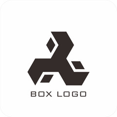 A set of editable vector box templates featuring isometric mockups, flat dieline layouts, and minimalist logo and icon designs. Ideal for product packaging, branding, and print use.