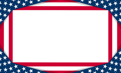 Usa Stars And Stripes Flag Border Frame Background