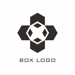 A set of editable vector box templates featuring isometric mockups, flat dieline layouts, and minimalist logo and icon designs. Ideal for product packaging, branding, and print use.