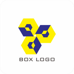 A set of editable vector box templates featuring isometric mockups, flat dieline layouts, and minimalist logo and icon designs. Ideal for product packaging, branding, and print use.