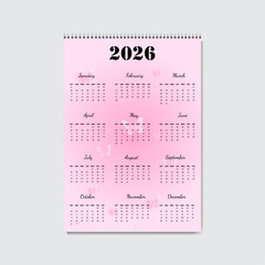 Corporate modern calendar design.