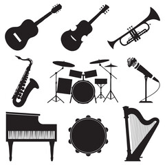 Create vibrant music with this collection of musical instruments for your next creative project design today