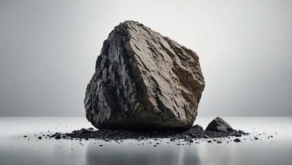 rock isolated on white background
